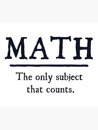 Math The Only Subject That Counts ...